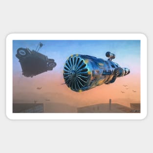 Arrival at a Distant Spaceport Sticker